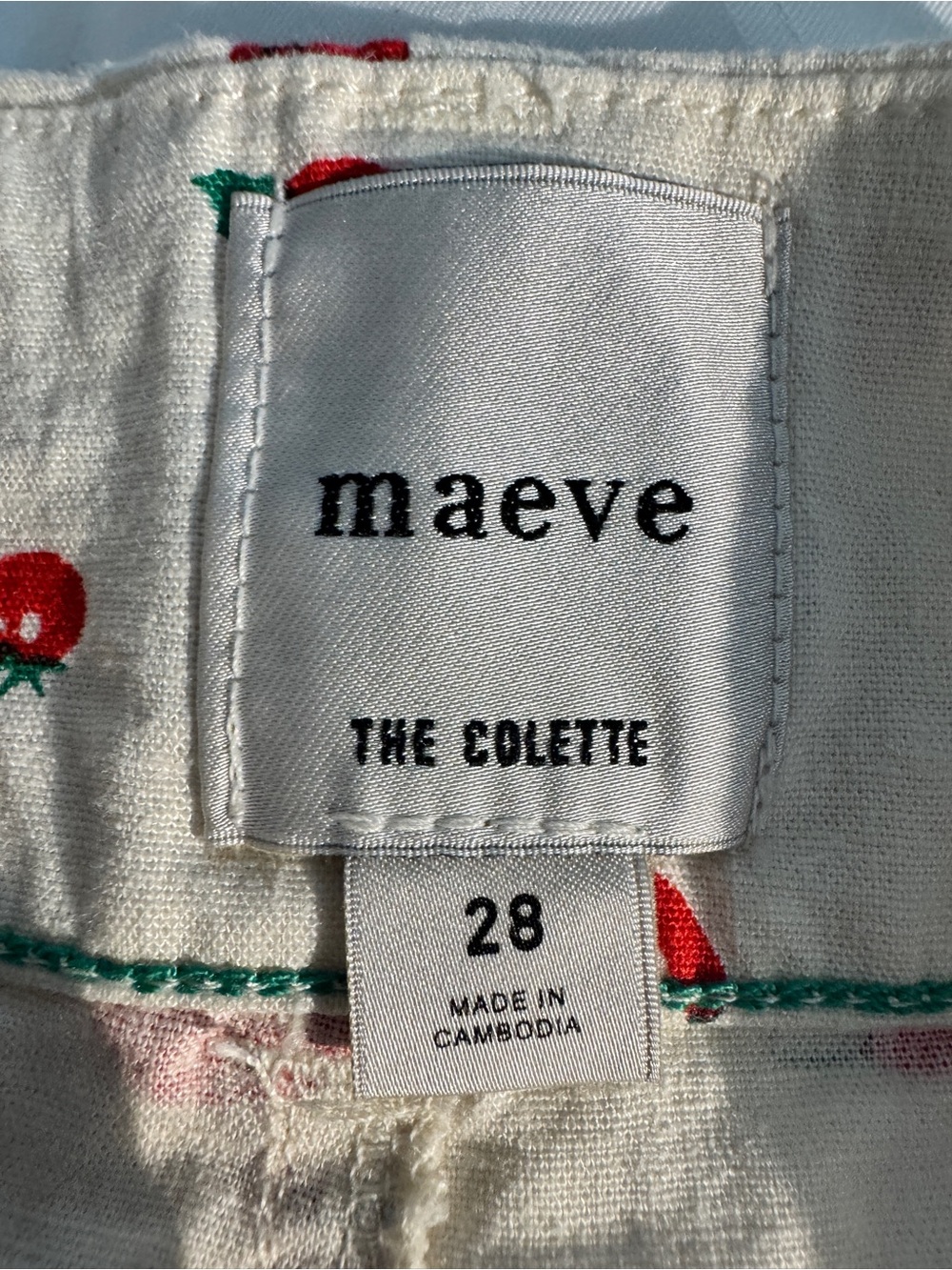 Maeve Chilli Pepper Linen Wide Leg Pants EUC size 28 anthropology - Picture 2 of 10